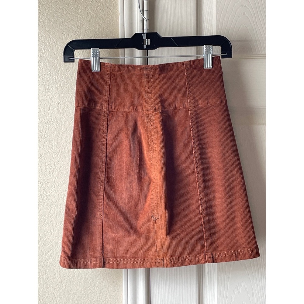 Free People NWOT Corduroy Skirt - Terracotta